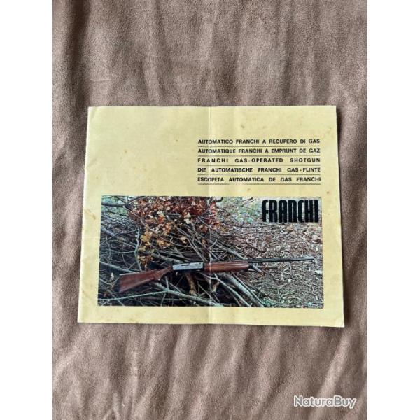 Notice d'origine Fusil Semi Automatique fabrication FRANCHI