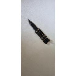 Couteau miniature ancien papillon tout métal, marquage Stainless