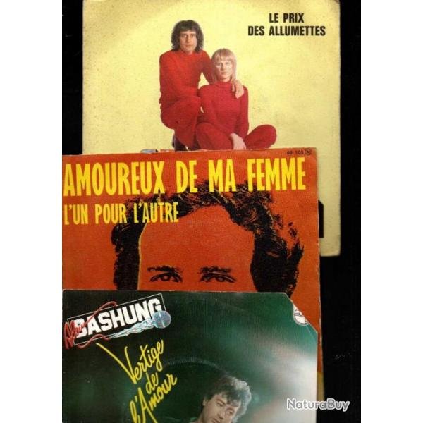 varits franaise lot de 30 45 tours , stone et charden, coluche , france gall , aznavour, lonard,