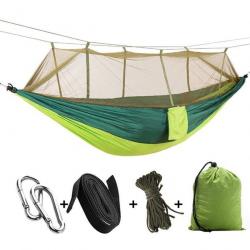 LIVRAISON RAPIDE- Hamac Camping Moustiquaire Portable Pliable VERT CLAIR