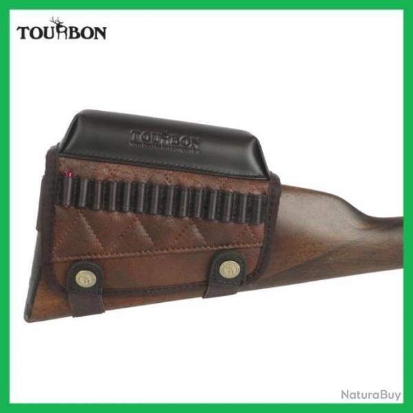 TOURBON Coussin de crosse de fusil de chasse avec porte-munitions,repose-joue