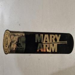 Autocollant chasse MARY ARM neuf