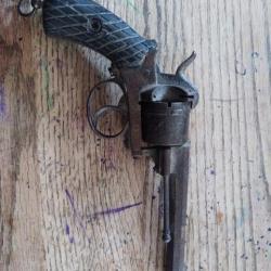 Revolver type lefaucheux 9 mm à broche