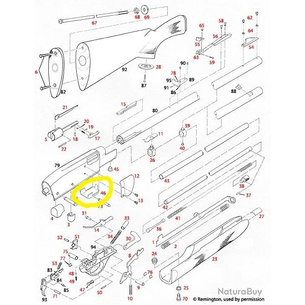 REMINGTON 552 - pice dtache N 46 - occasion