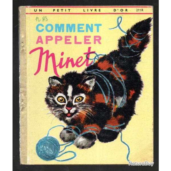 comment appeler minet un petit livre d'or 211r