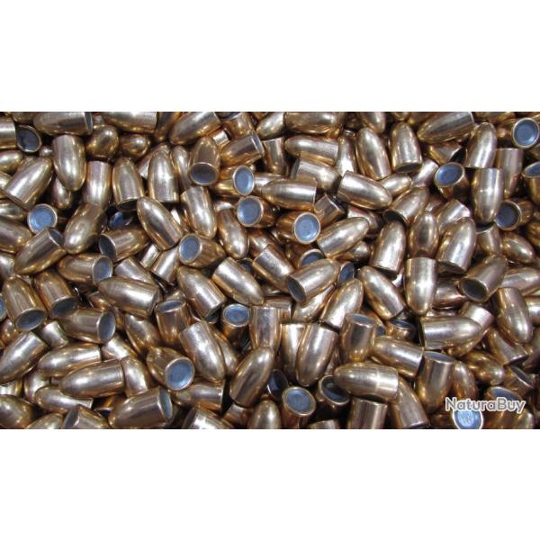 carton 1500 ogives cal 9mm geco round nose tomback 124 grains