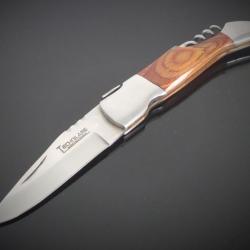 Couteau marque TECHNILAME-LAGUIOLE bois et acier inoxydable-Knife TECHNILAME-LAGUIOLE steel and wood
