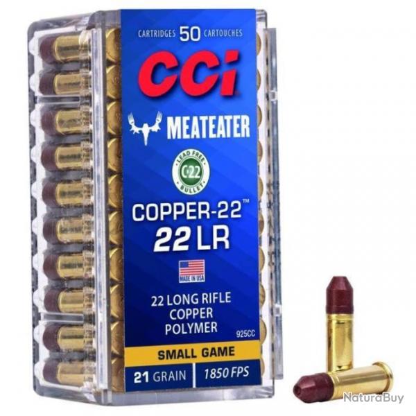 DT-24 ! Balles CCI Copper HP - Cal. 22LR - Par 1 / 22LR / 21