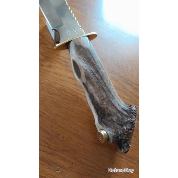 dague de chasse de bonne facture du bassin nogentais (37cm) reconditionne.