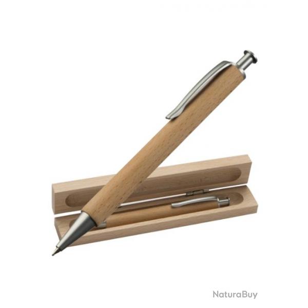 Stylo En Bois Avec tui En Bois -