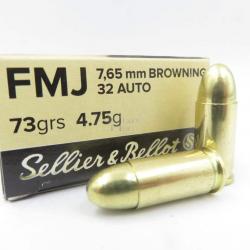 SELLIER - BELLOT 765 32ACP 73 GR X50