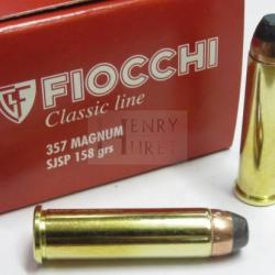 FIOCCHI 357 MAGNUM 158GR SJSP X50