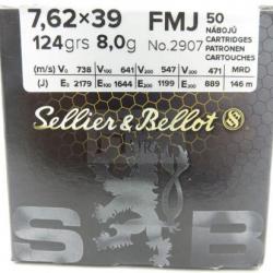 SELLIER BELLOT 7.62X39 FMJ 124GR X50