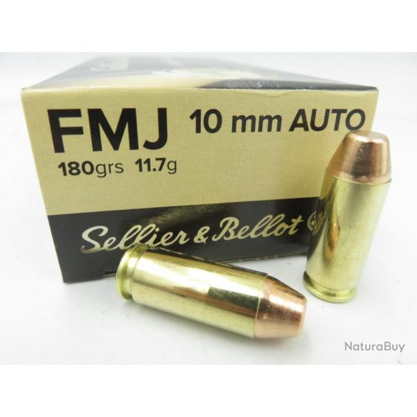 SELLIER BELLOT 10MM AUTO FMJ 180GR X50