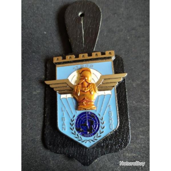 insigne du 17eme regiment du genie parachutiste  liban  1980