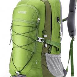 Sac à Dos Tactique 45L Randonnée Imperméable Pliable Alpinisme Chasse Pêche Trekking Vert