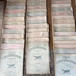 Lot de 45 magazines L'ILLUSTRATION  1915/1916/1917/1925