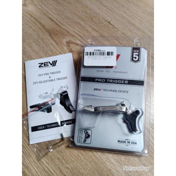 ZEVPRO Flat BAR pour Glock gen5 rouge