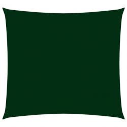 Voile de parasol Tissu Oxford carré 6x6 m Vert foncé