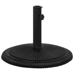 Socle de parasol Noir 45x45x30 cm Fonte
