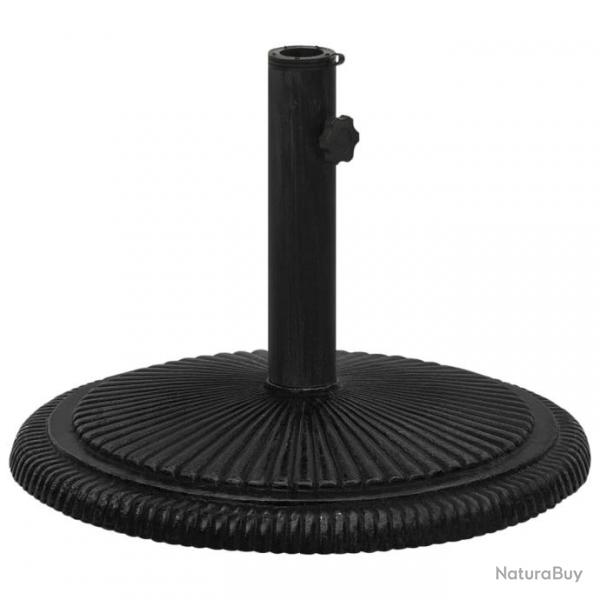 Socle de parasol Noir 45x45x30 cm Fonte