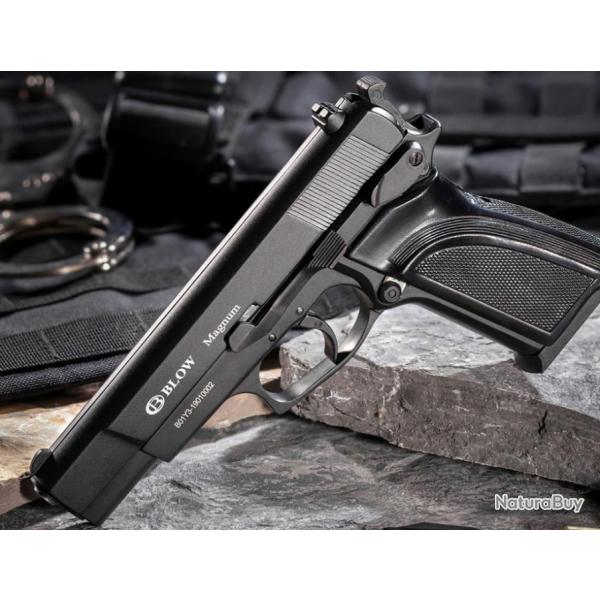 Pistolet BLOW MAGNUM Noir 9mm PAK ( type BROWNING GP ) 100% NEUF