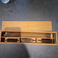 Kit de nettoyage fusil cal 12 vintage bois