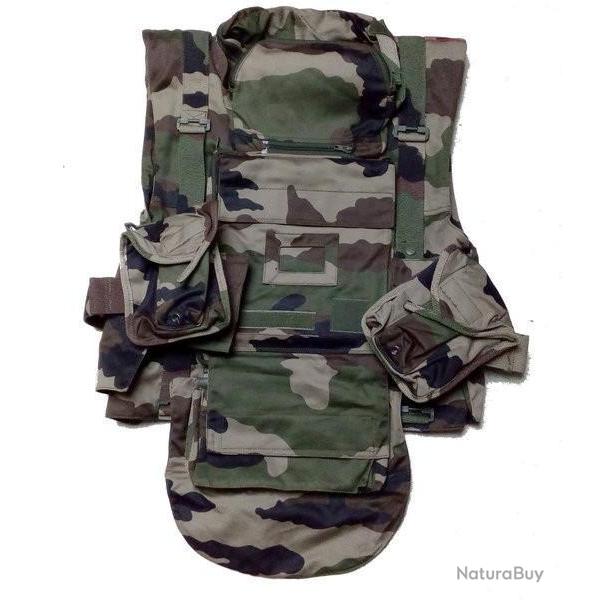 GILET PARE BALLES S3 FRANCAIS AVEC KEVLAR 3A  AU COU/AVANT/ARRIERE + POLY GORGE ET AINE + 2 NIJ 4