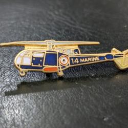 N pins pin's insigne militaire helicoptere Sud-Aviation SA316 Alouette III marine nationale gendarme