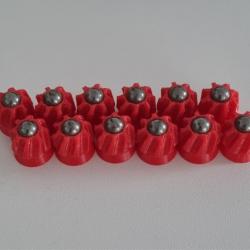 12x Ogives rouge billes acier 8mm slug pour HDS 68 T4E Umarex