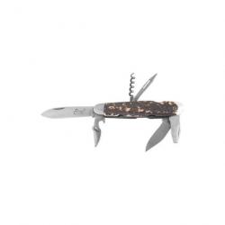Couteau de poche Douris Chastel Navette - 6 fonctions 17,8 cm / Olivi - 17,8 cm / Olivier
