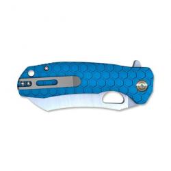 Couteau de poche Honey Badger Wharncleaver D2 21 cm / Bleu - 18,5 cm / Bleu