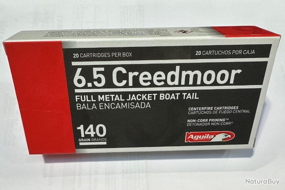 Balle munition aguila cal 6 5 creedmoor fmj par 20 balles autres