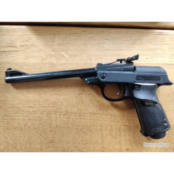 Vends pistolet air comprim collection4,5mm Walther modle LP53 dans malette d'origine .