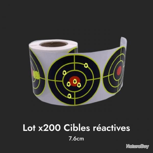 Lot 200 cibles ractives