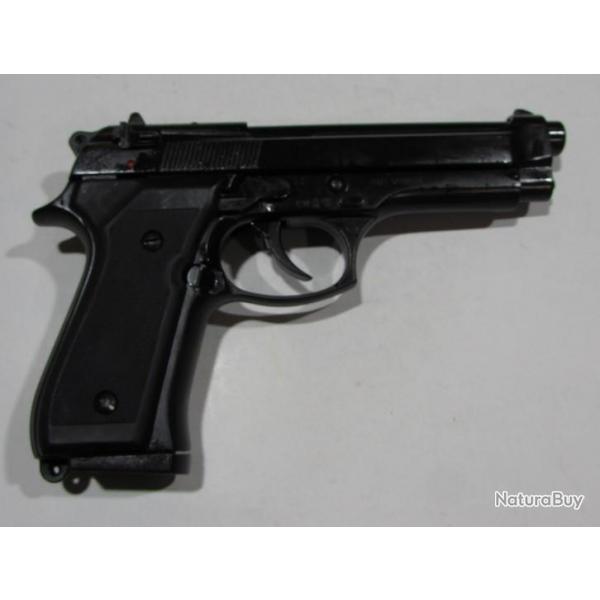 Pistolet semi auto bruni 92 cal 9mm a blanc, avec embout lance fuse NEUF