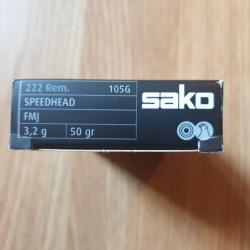 .222 Sako speedhead 50gr - boite 20 pcs