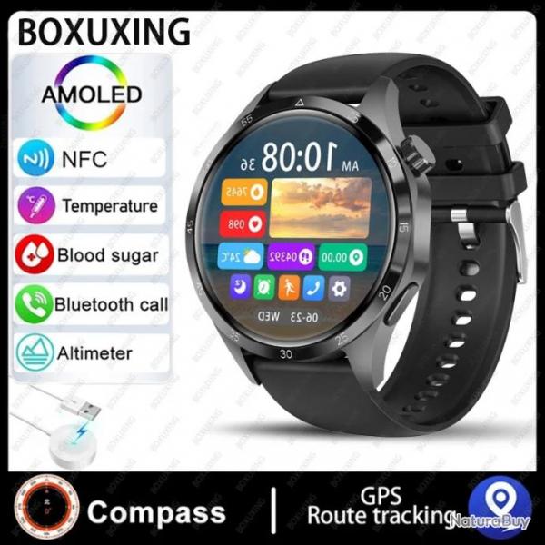 Montre Connecte GPS Xiaomi GT4 Pro cran HD AMOLED 2024x360,Frquence Cardiaque - Noir