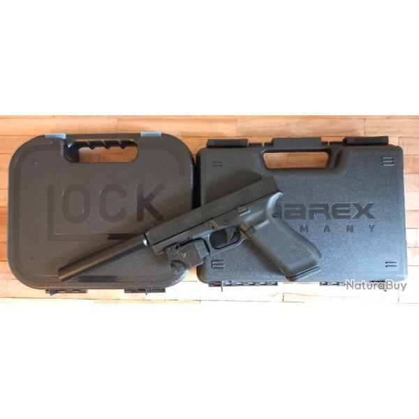 9mm pak GLOCK 17 GEN 5 quip d une lampe 800 lumens avec double laser + malette GLOCK  + OPTIONS...