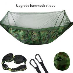 Hamac de Camping avec moustiquaire Pop-Up, facile à transporter CAMOUFLAGE  XL