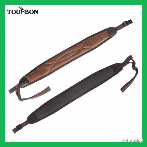 Tourbon, sangle en noprne rembourre  62-97CM bande caoutchoute antidrapante