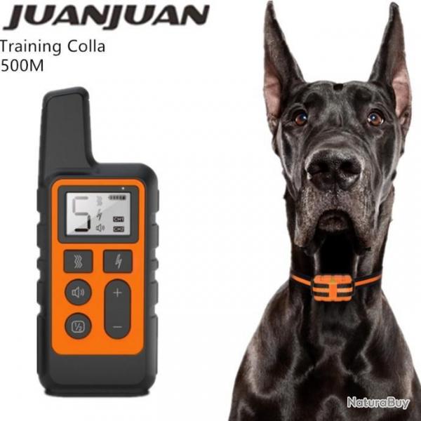 Collier d'entranement lectrique pour chien  ORANGE 500M