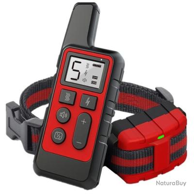 Collier d'entraînement électrique pour chien ROUGE 500M - Colliers de ...