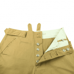 Pantalon Allemand DAK Afrikakorps TAN - Réplique WW2 Premium S (32)