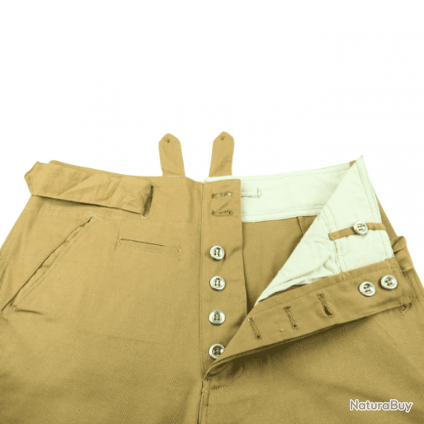 Pantalon Allemand DAK Afrikakorps TAN - Rplique WW2 Premium S (32)