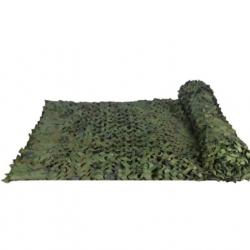 Filet de camouflage vert 1,5 X 5 mètres. 1 euro sans prix de réserve