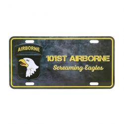 Plaque d'immatriculation 101 Airborne Screaming Eagles