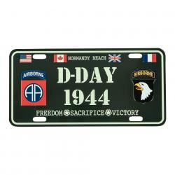 Plaque d'immatriculation D-Day Normandy Beach