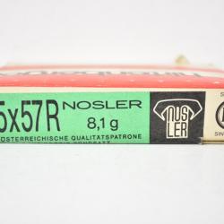 1 Boite Hirtenberger 6.5x57R Nosler