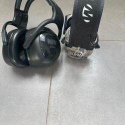 Lot de 2 casques anti bruit électronique  walker's  razor 360 et sordin msa passif high
